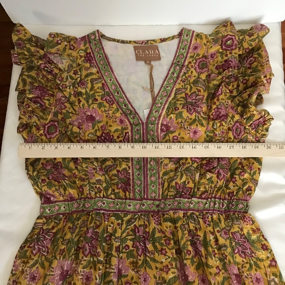 CLARA THE LABEL Kira Midi Maxi Dress Floral Willow Women’s Size X-Large XL NWT - Picture 10 of 16